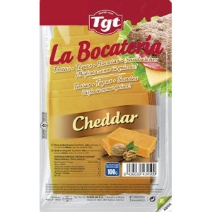 QUESO LONCHAS TGT CHEDDAR  LA BOCATERIA 100GR