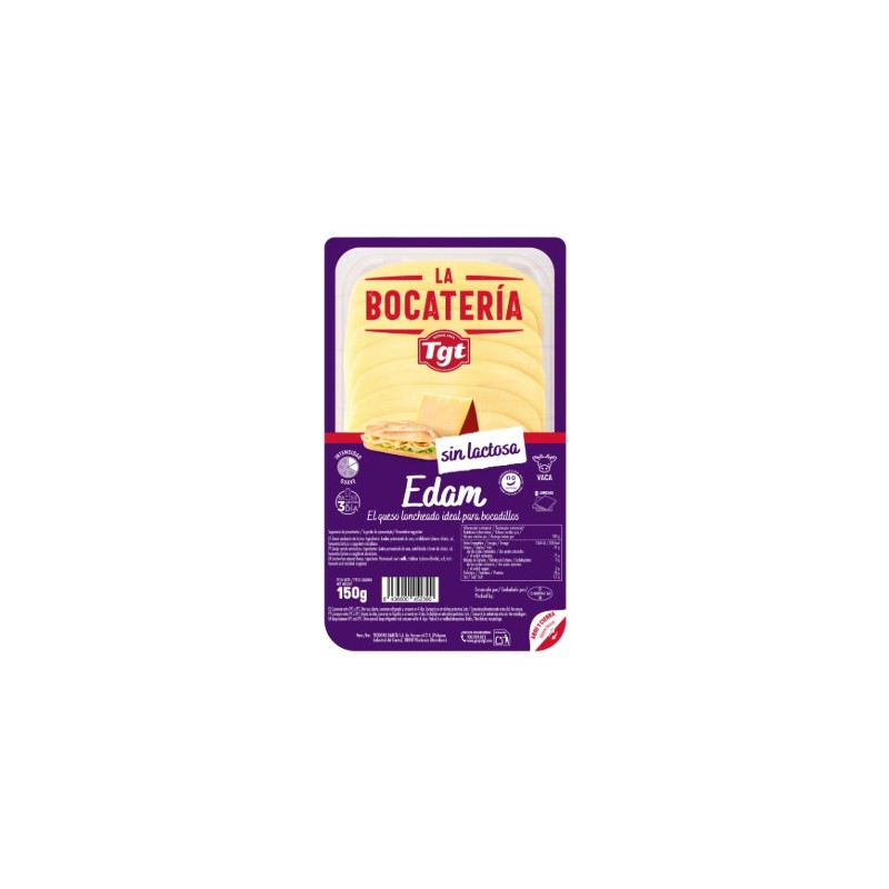 QUESO LONCHAS EDAM SIN LACTOSA TGT 150GR