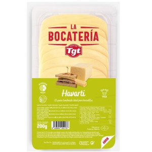 QUESO EN LONCHAS HAVARTI TGT BOCATERIA 200GR