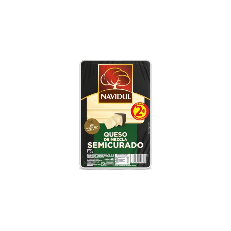 QUESO SEMICURADO NAVIDUL LONCHAS 110GR