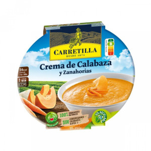 CREMA CALABAZA Y ZANAHORIAS CARRETILLA 350GR