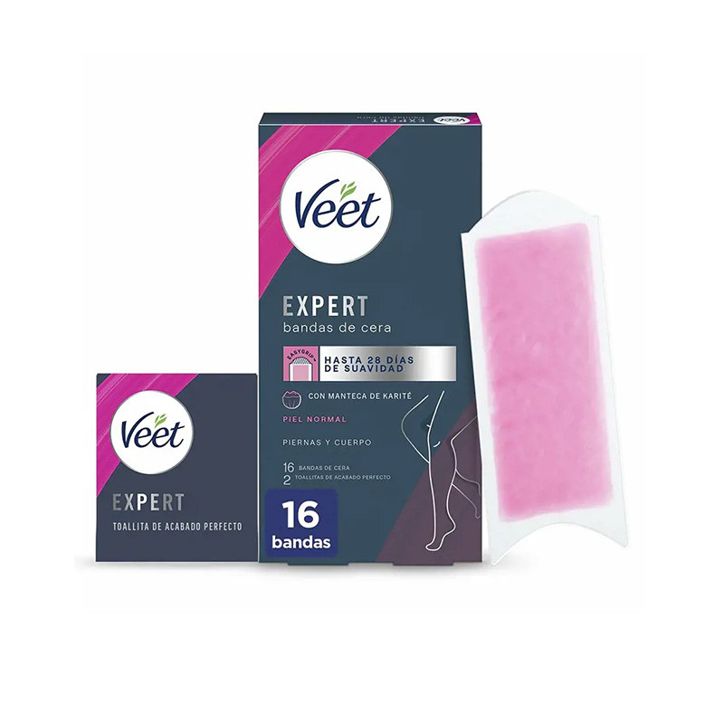 DEPILATORIO VEET EXPERT CERA FRIA CORPORAL 16B 