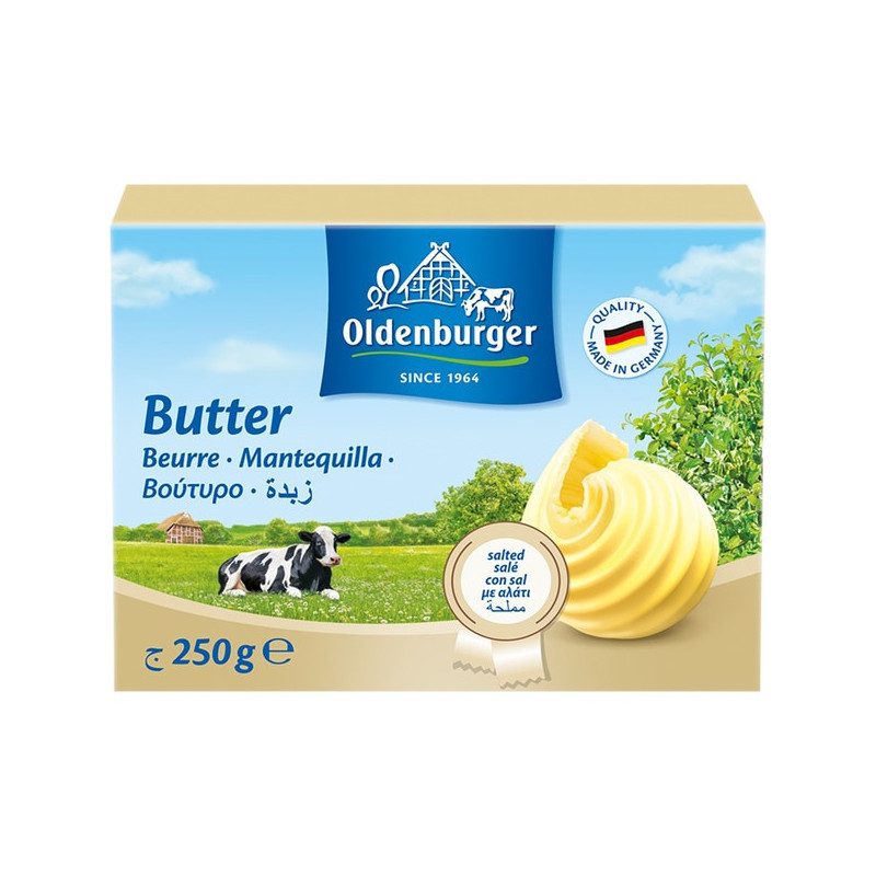 MANTEQUILLA OLDENBURGER CON SAL 250GR