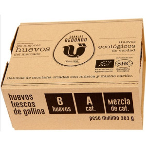 HUEVOS ECOLOGICOS GRANJA REDONDO 6UDS