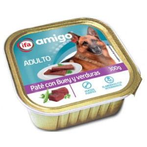 TARRINA PERRO BUEY IFA AMIGO 300GR