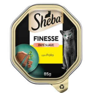 PATÉ DE GATO SHEBA FINESSE POLLO 85GR