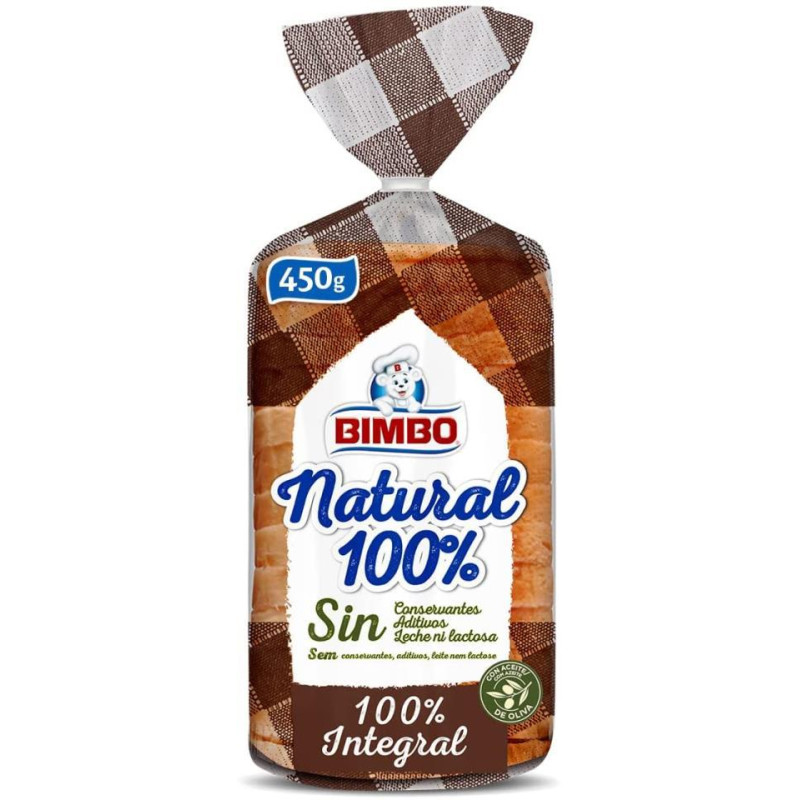 PAN MOLDE NATURAL 100  INTEG BIMBO 450GR