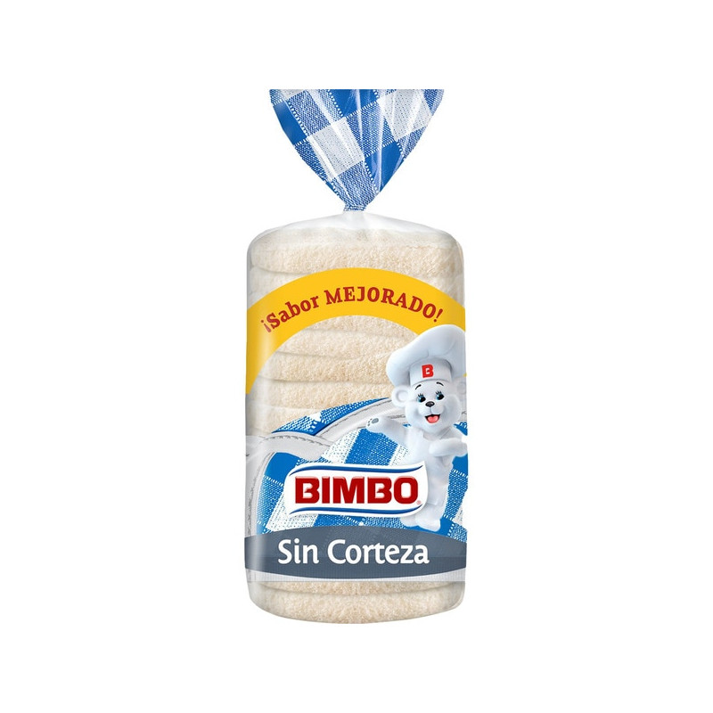 PAN DE MOLDE SIN CORTEZA BIMBO 450GR