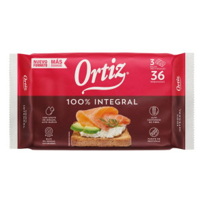 PAN TOSTADO INTEGRAL ORTIZ 36REB