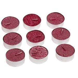VELA TEALIGHT ROJA x9 VELAS