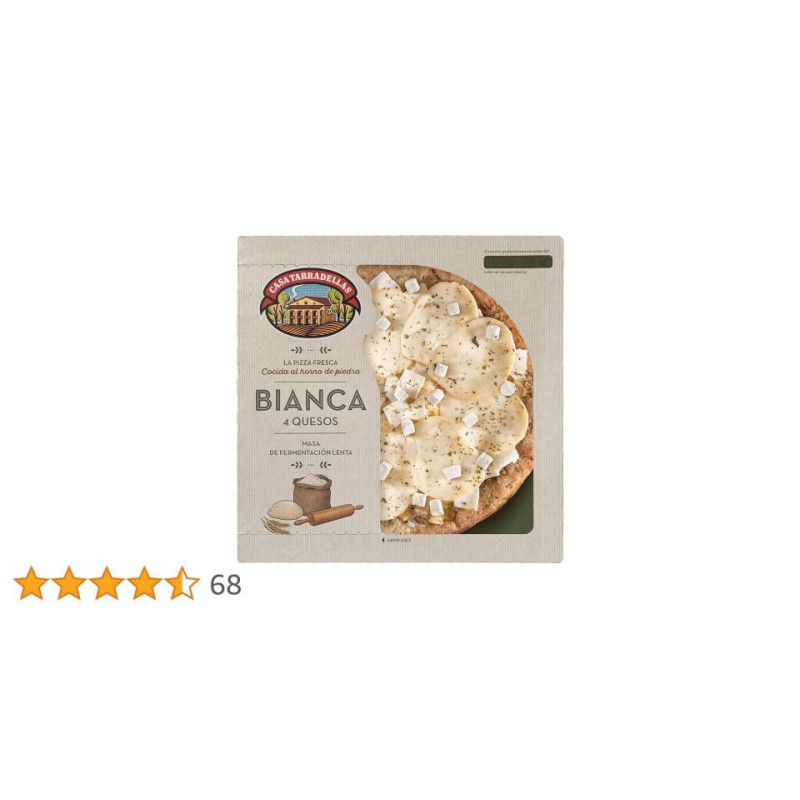 PIZZA BIANCA 4 QUESOS TARRADELLAS 400GR