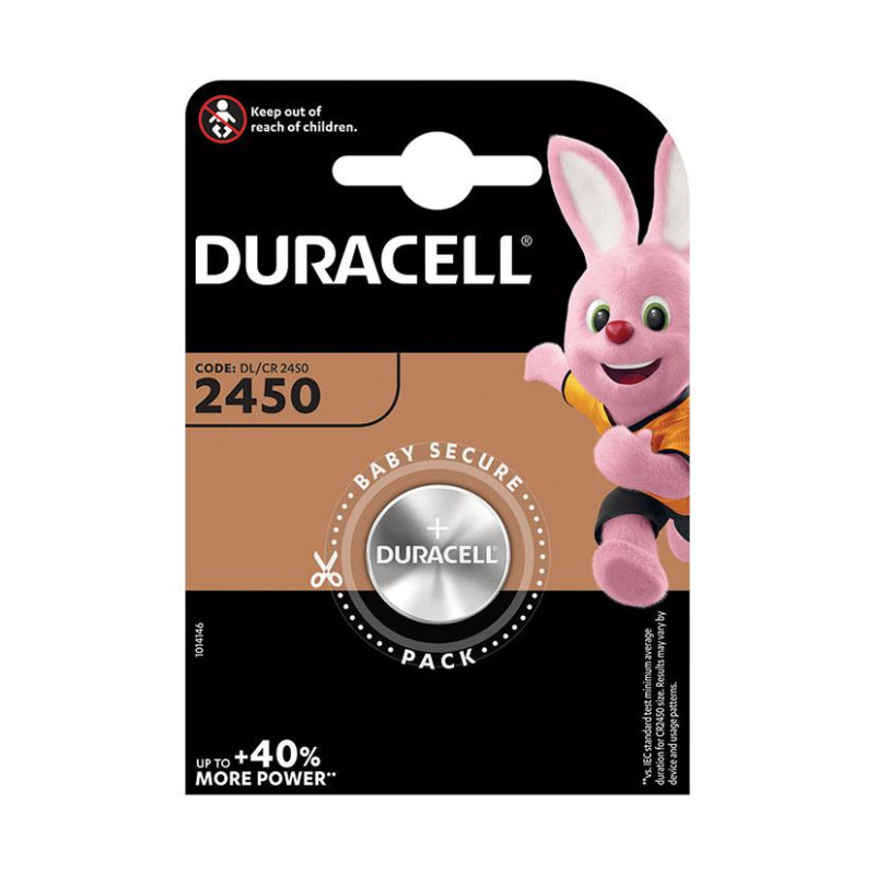 PILA DE BOTON DURACELL CR2450 3V