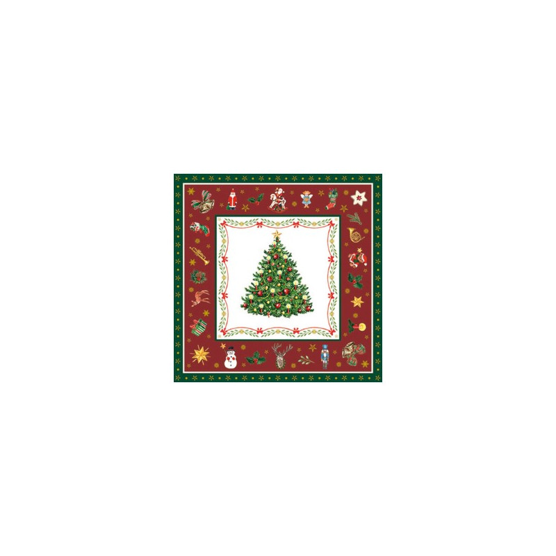SERVILLETA NAVIDAD EVERGREEN 33X33CM