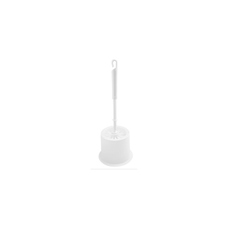 ESCOBILLERO BLANCO REDONDO 13X36 5CM
