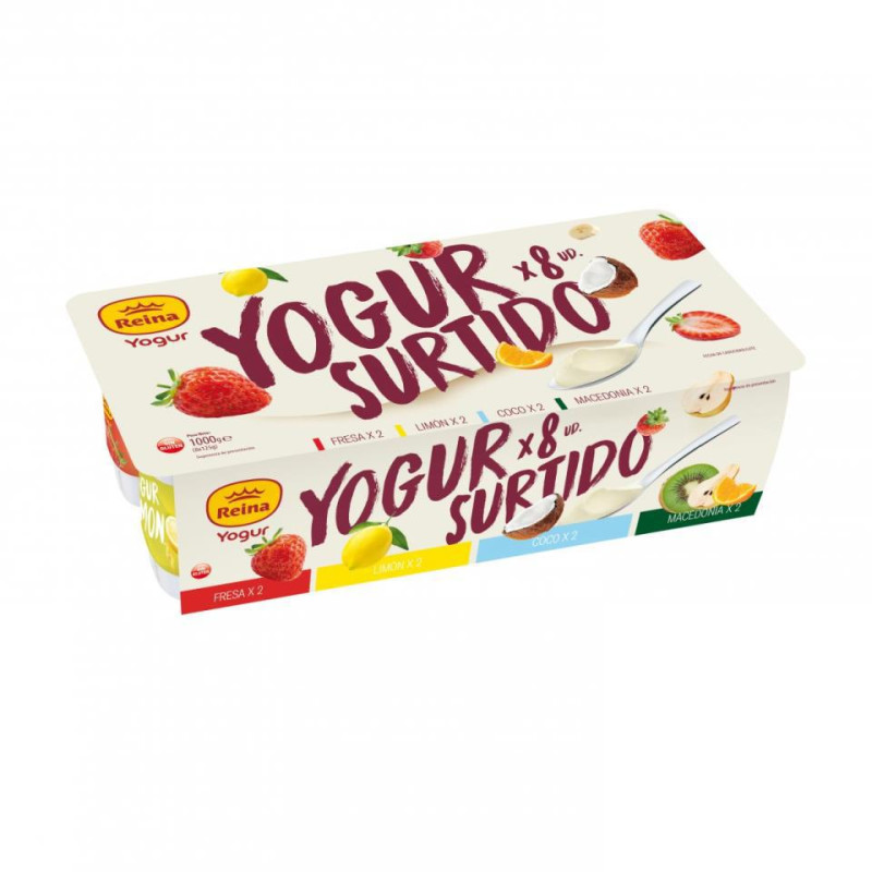YOGUR REINA VARIOS SABORES 8X125GR